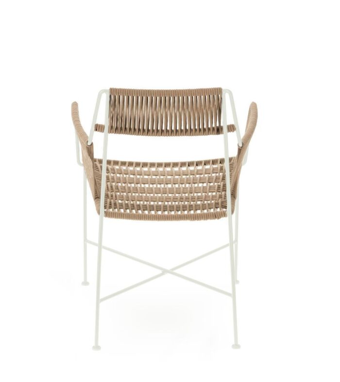 Fauteuil Moda Beige Blanc – Image 4