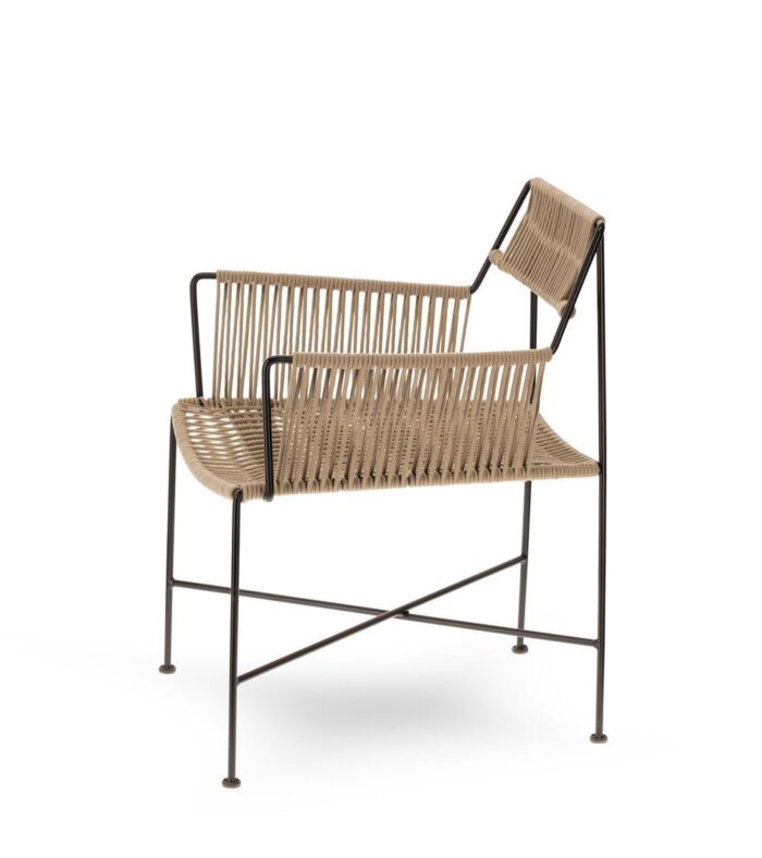Fauteuil Moda Beige Noir – Image 4