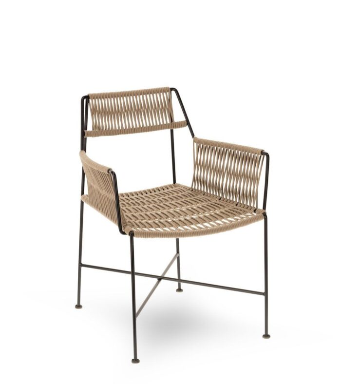 Fauteuil Moda Beige Noir – Image 2