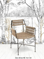 Fauteuil Moda Beige Noir Athezza