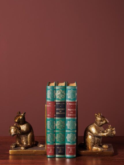 Serre-livres écureuil doré Chehoma