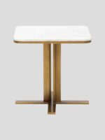 Table d'appoint Bund marbre et laiton – Image 3