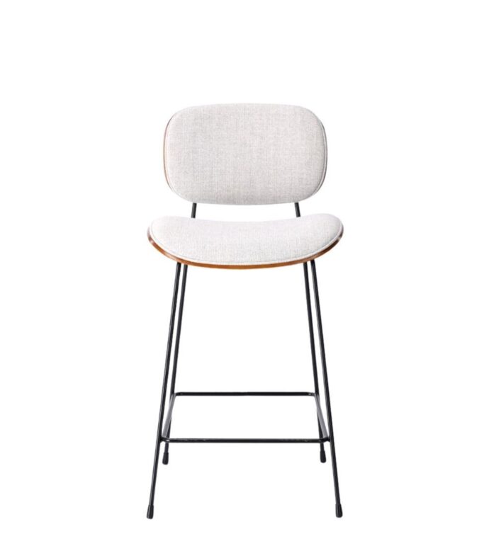 Tabouret de Bar Erbrée Gris Chiné – Image 3