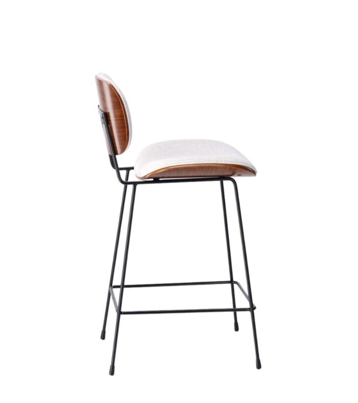 Tabouret de Bar Erbrée Gris Chiné – Image 4