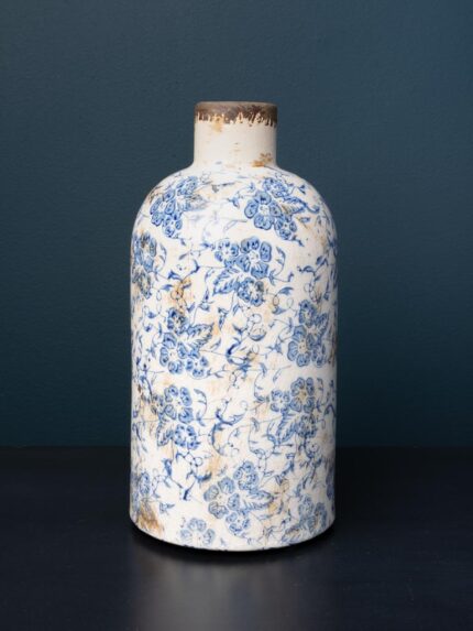 Vase bouteille fleuri Bucolique Ref1 Chehoma