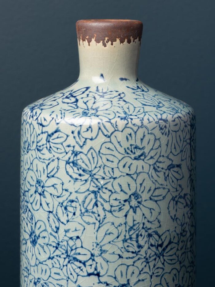 Vase bouteille fleuri Bucolique Ref2 – Image 2