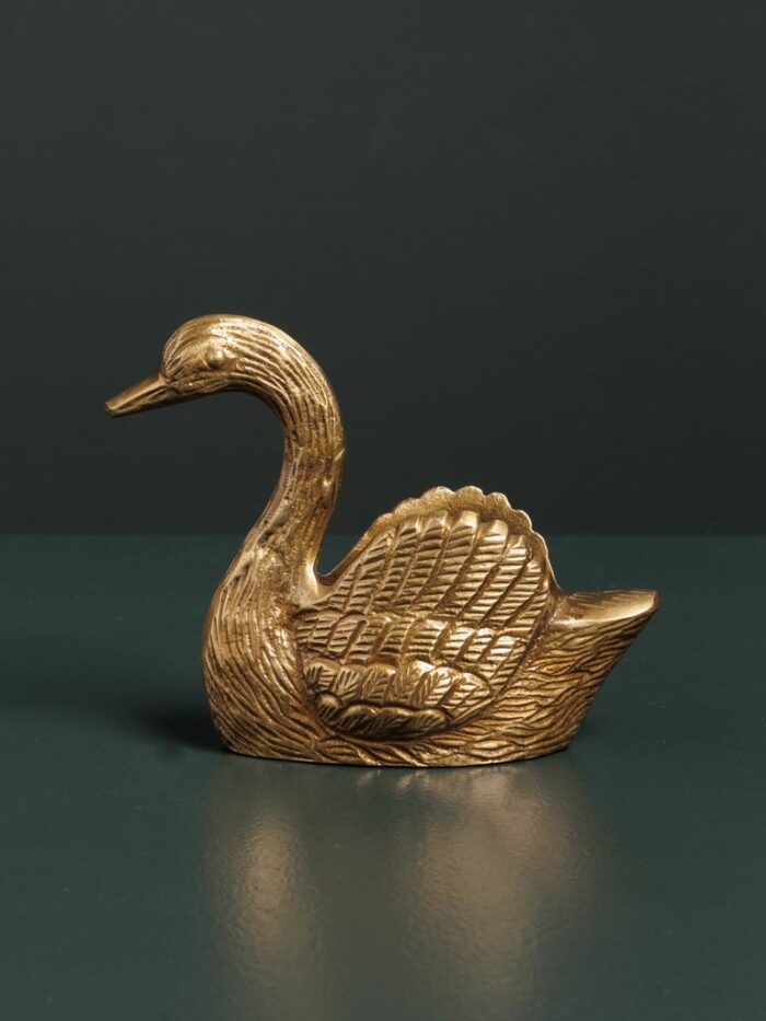 Vide poche cygne doré – Image 2