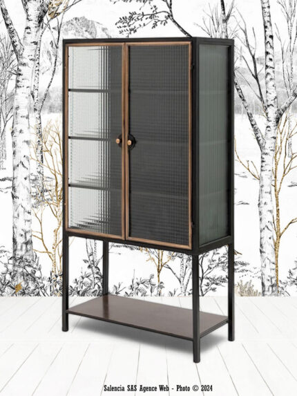 Vitrine 3 étagères Mirage Chehoma