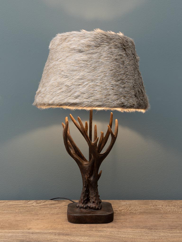 Lampe à poser en bois (H14 cm) Finn Naturel - Luminaire