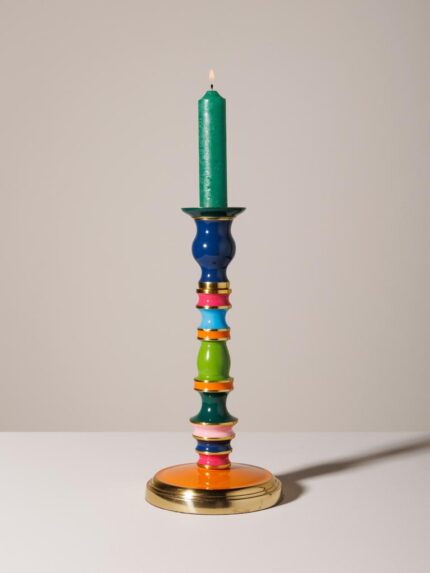 Bougeoir anneaux multicolores Funkie Chehoma