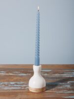 Bougeoir en marbre blanc Chehoma