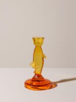 Bougeoir poisson jaune et orange – Image 2