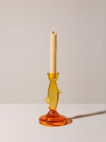 Bougeoir poisson jaune et orange Chehoma