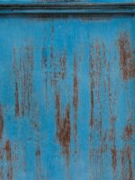 Buffet 4 portes patine bleue Rivedoux – Image 5