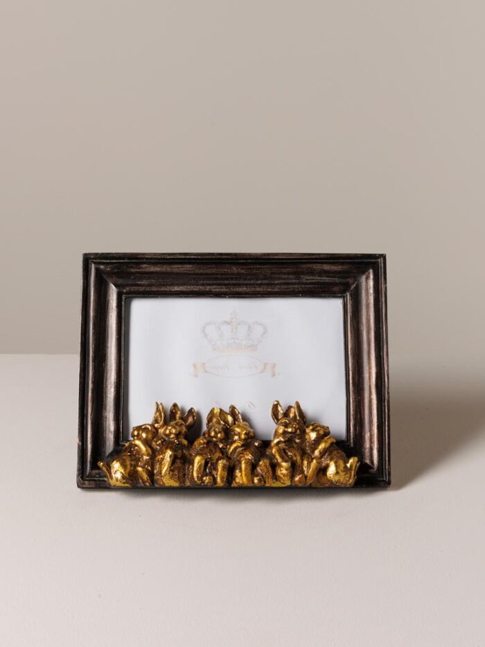 Cadre 6 lapins dorés – Image 2