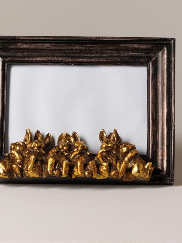 Cadre 6 lapins dorés – Image 3