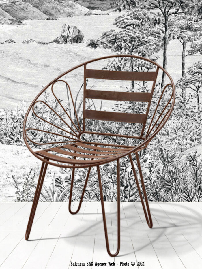 Chaise en fer Folia Chehoma