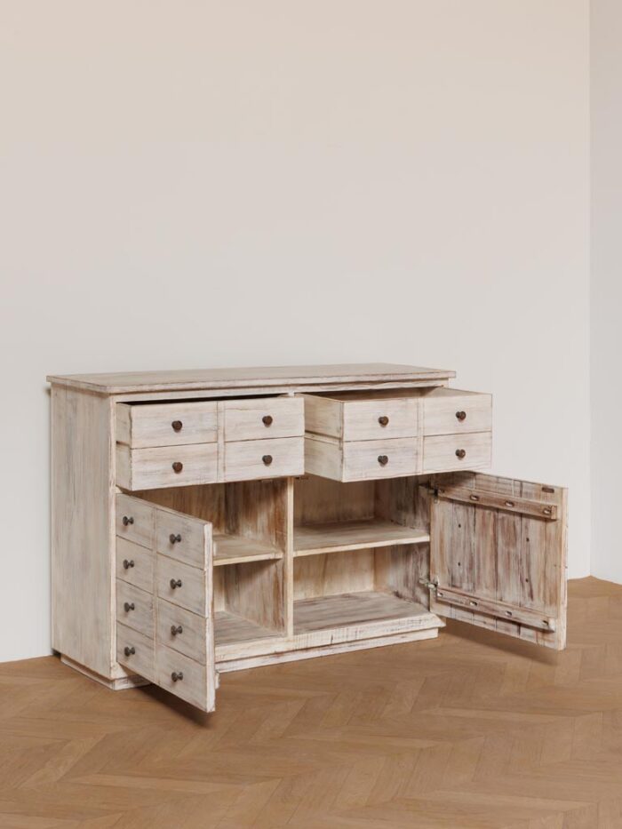 Commode White 2 tiroirs 2 portes – Image 3