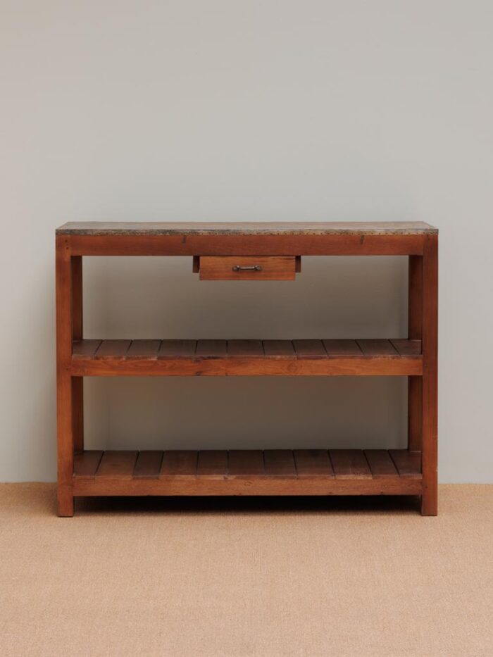 Console 2 étages top style zinc – Image 2
