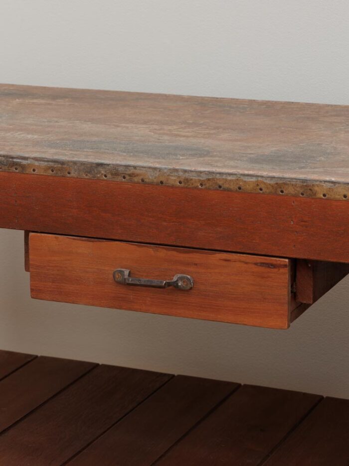 Console 2 étages top style zinc – Image 3