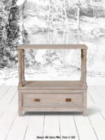 Console patine grise 1 tiroir Carthage Chehoma