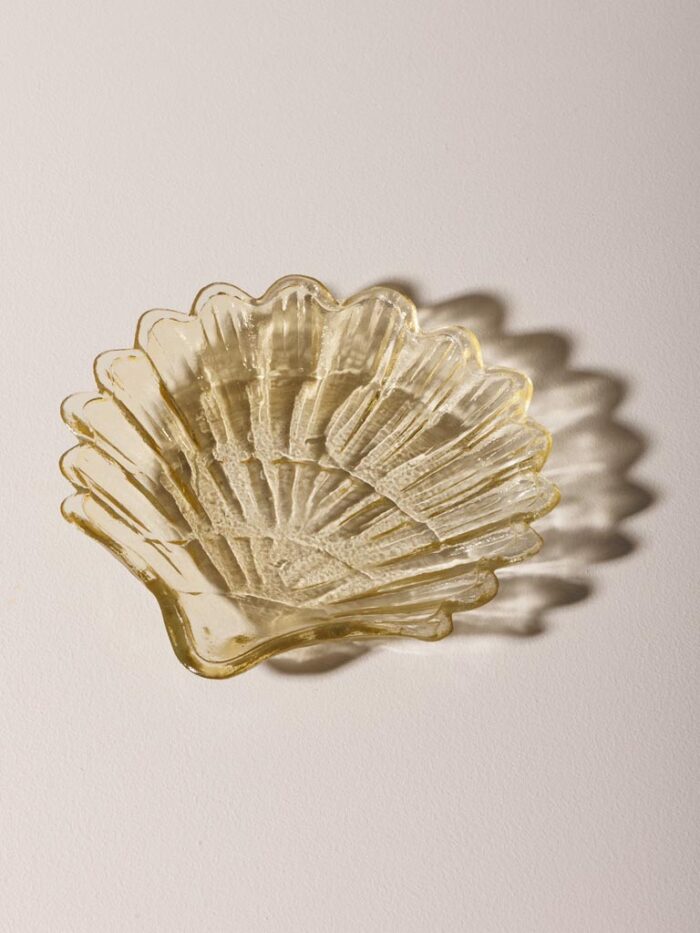 Coupelle coquillage jaune pâle Chehoma