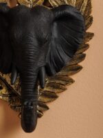 Crochet éléphant noir et or – Image 2