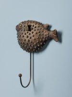 Crochet poisson globe vieil or – Image 2