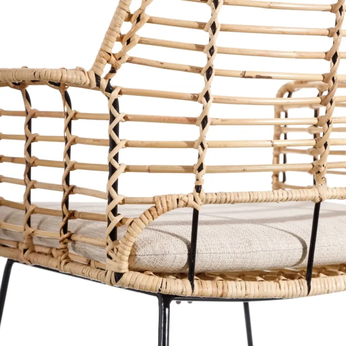 Chaise St Raphael rotin naturel – Image 5