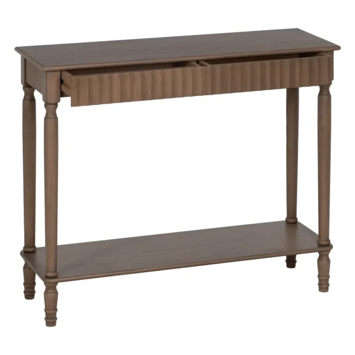 Console marron en pin – Image 3