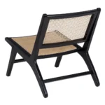 Fauteuil noir rotin Arka – Image 4