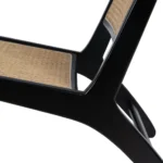 Fauteuil noir rotin Arka – Image 5