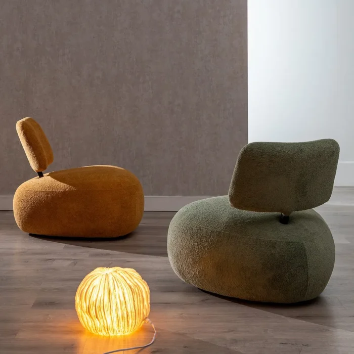 Fauteuil rond vert Griza – Image 9