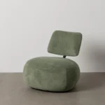 Fauteuil rond vert Griza – Image 2