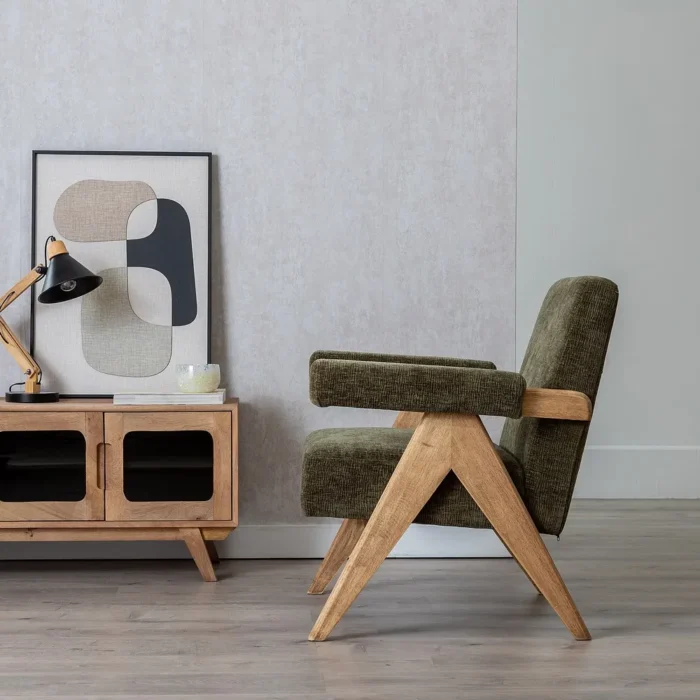 Fauteuil vert Nika – Image 2