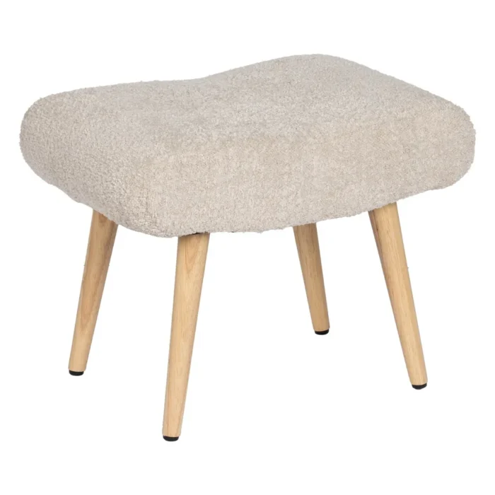 Pouf bouclette beige – Image 2