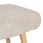 Pouf bouclette beige – Image 4