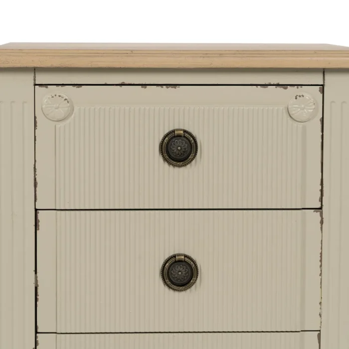 Chevet Croisic pin crème – Image 5
