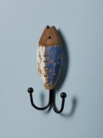 Double crochet poisson bleu et blanc – Image 2