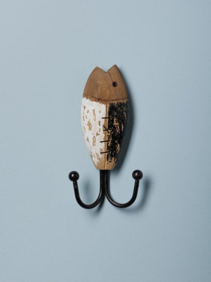 Double crochet poisson noir et blanc Chehoma