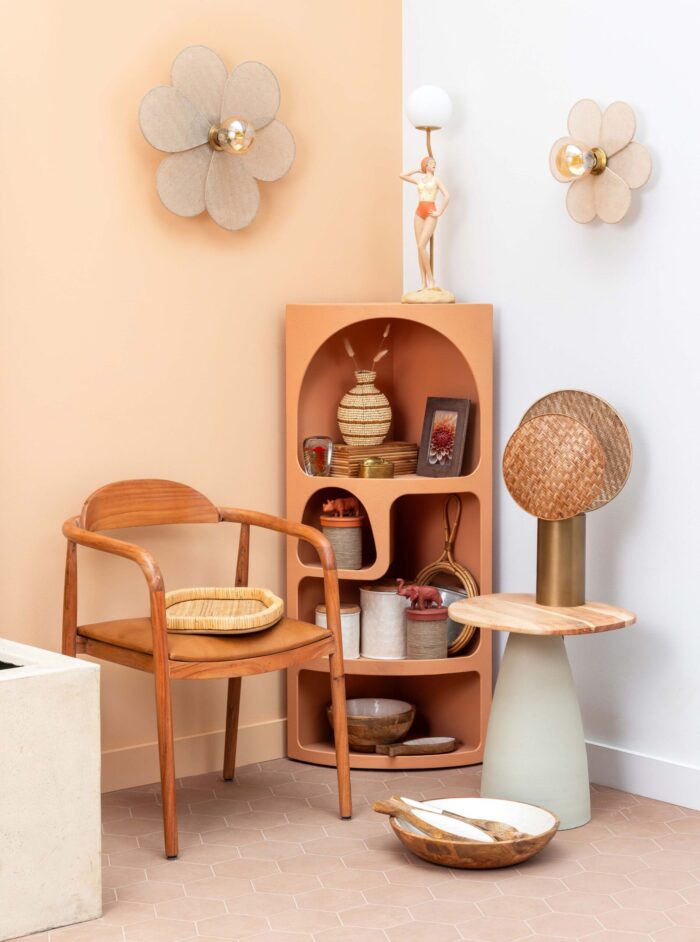 Étagère de coin Alcove terracotta – Image 3