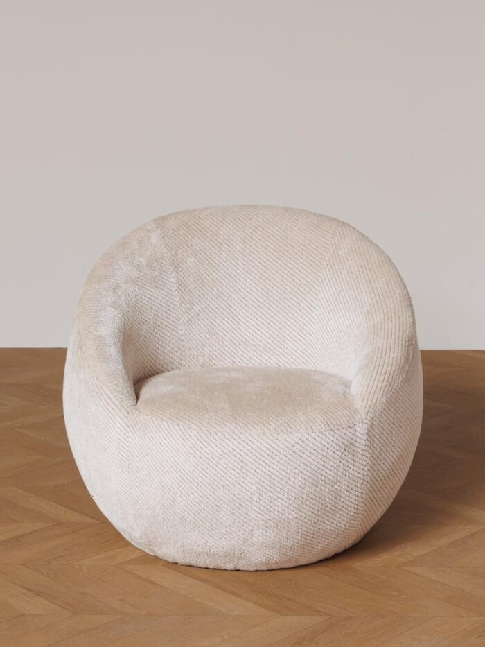 Fauteuil arrondi  Gelato Vanille – Image 2