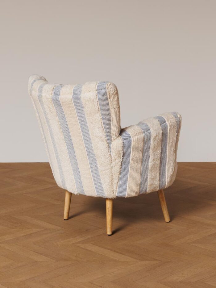 Fauteuil rayé Harina – Image 4