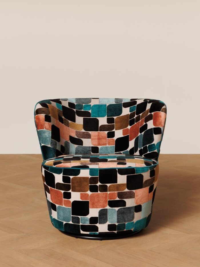 Fauteuil rotatif multicolore – Image 2