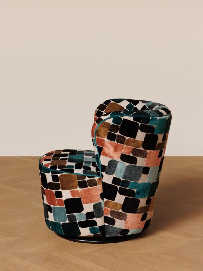 Fauteuil rotatif multicolore – Image 3