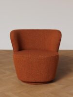 Fauteuil rotatif terracotta Kiwi – Image 2