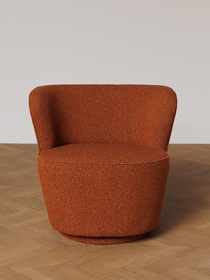 Fauteuil rotatif terracotta Kiwi – Image 2