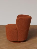 Fauteuil rotatif terracotta Kiwi – Image 3