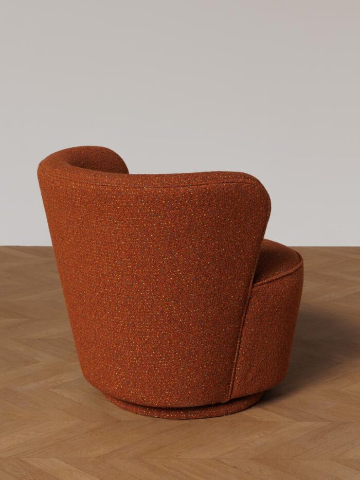 Fauteuil rotatif terracotta Kiwi – Image 4
