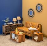 Grand miroir mural vert Roseau – Image 4